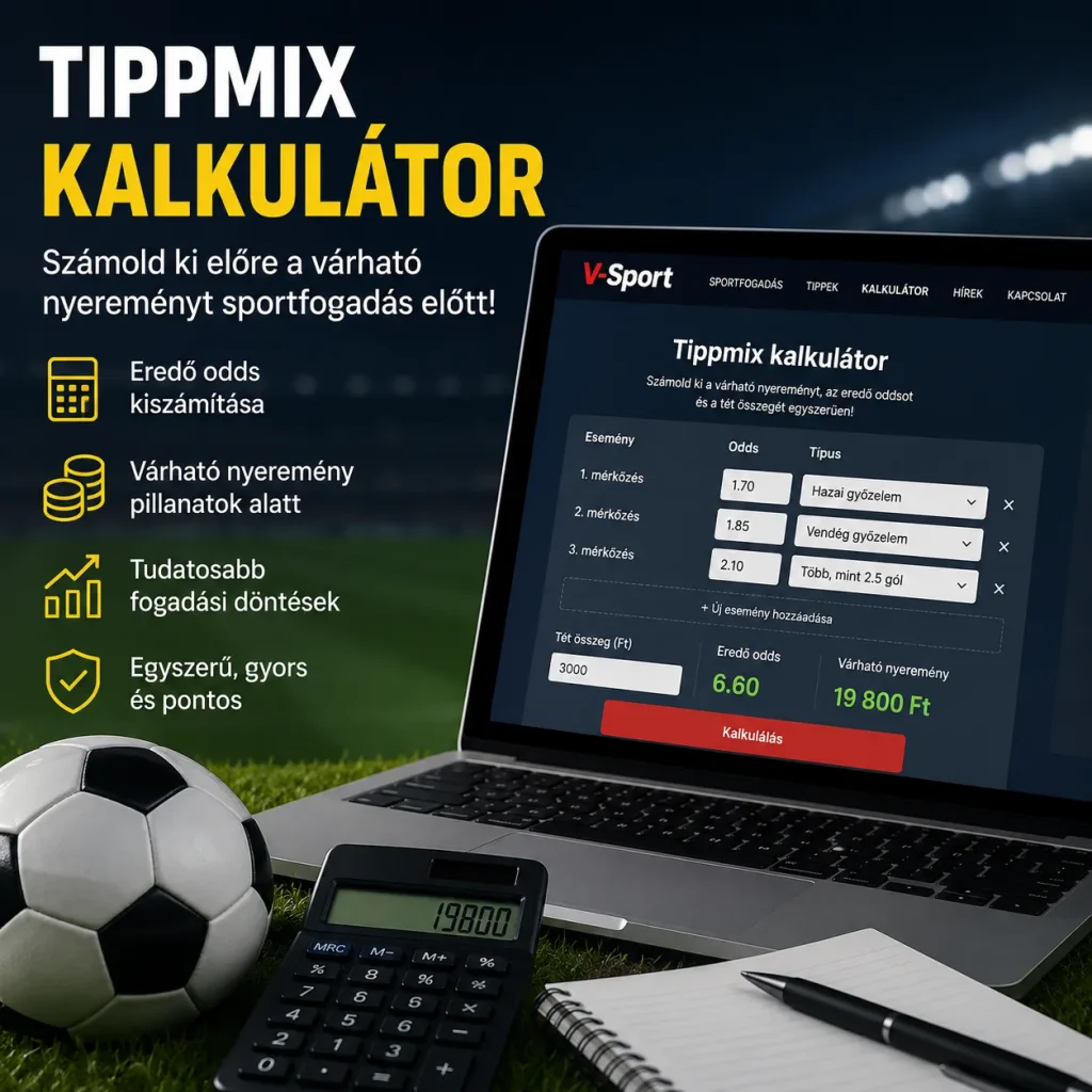 V-Sport.hu - Tippmix Kalkulátor